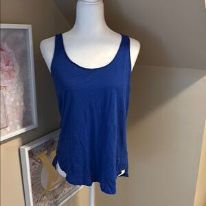 Michael Stars Blue Sleeveless Relaxed Tank Top